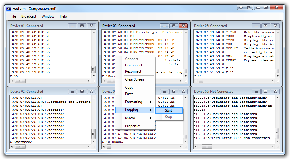 FoxTerm 1.3.1.0 screenshot
